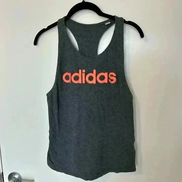 Adidas women’s sleeveless grey tank top, size small activewear - Picture 1 of 6